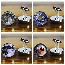 Műholdas fényképek-Mandzsettagomb Férfi ajándék ékszer2.jpg